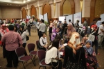 Busy scene at UBD Chancellor Hall during the UBD Open Day 2012