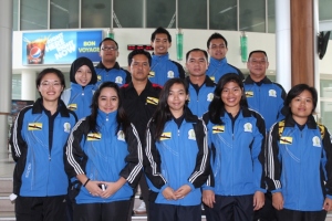 UBD contingent prior to their departure to Laos
